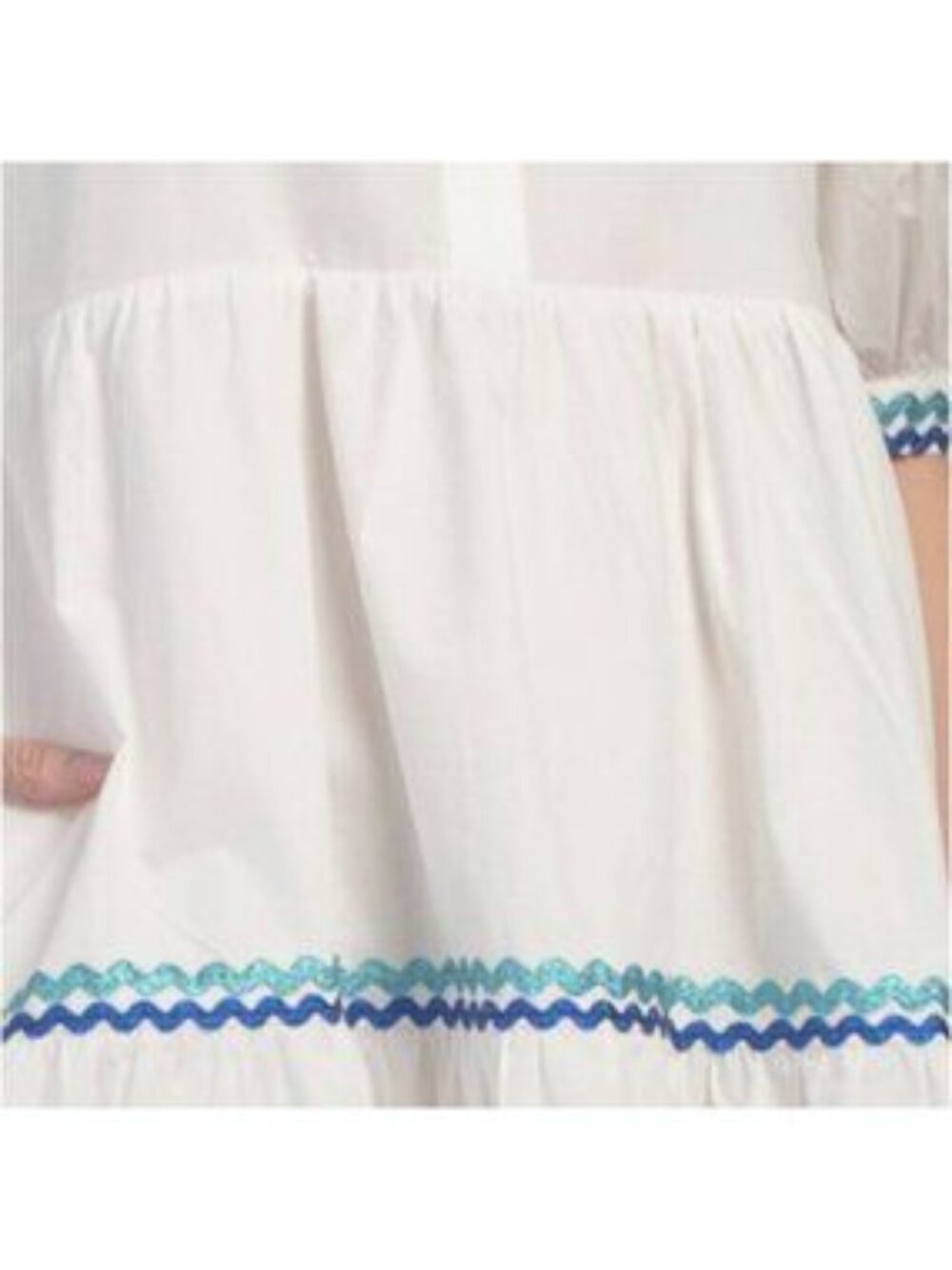 ENGLISH FACTORY Ric Rac Trim Midi Dress - Picture 4 of 5